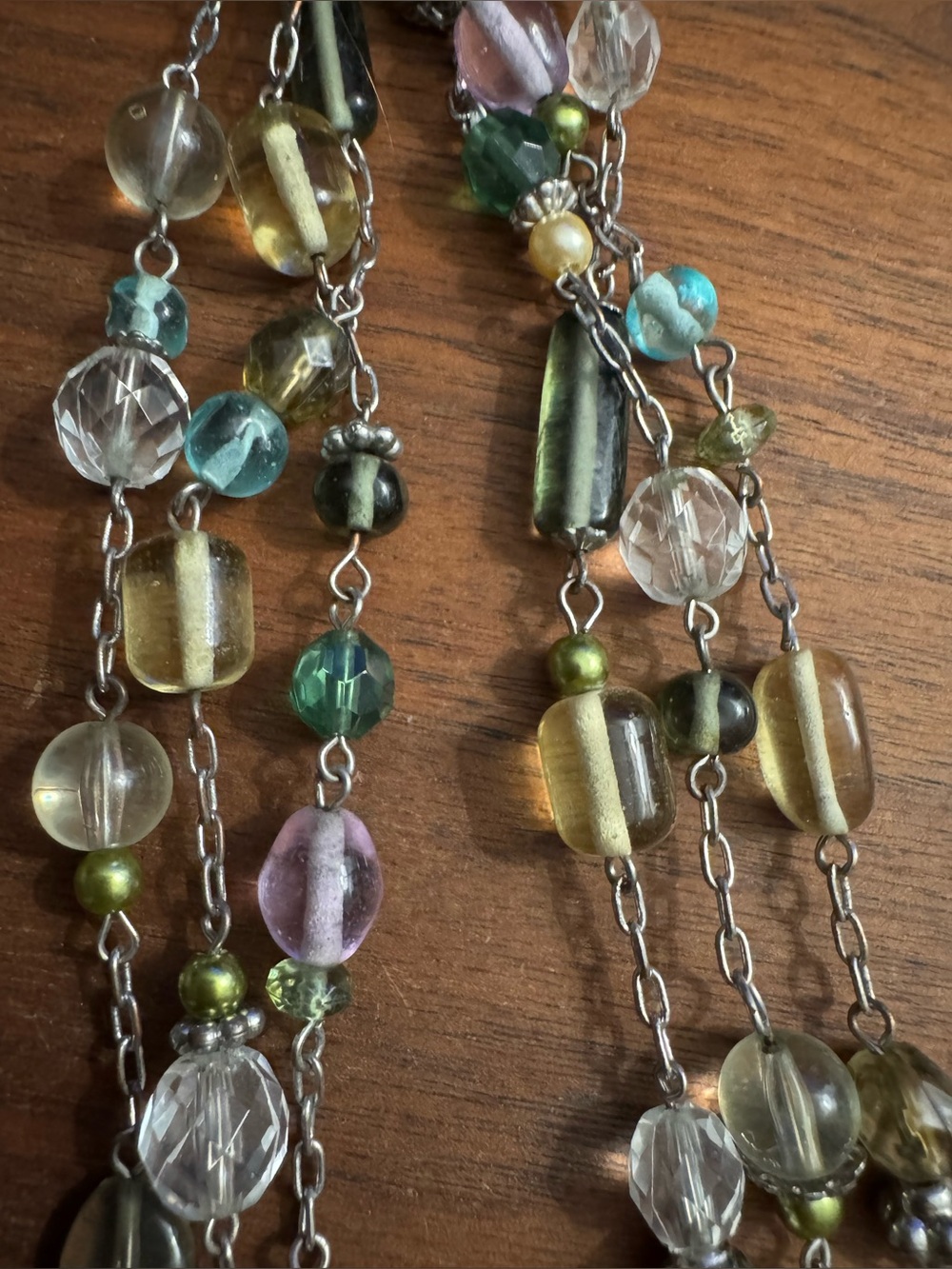 Lia Sophia Silver Toned Beaded Necklace - Picture 5 of 6